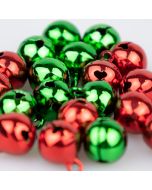 Christmas-colored sleigh bells / Different shades