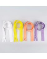 Closed end invisible zip 60 cm / Different shades
