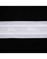 Curtain tape 25 mm / Shortening 1:2 / Gathered top edge