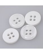 Plastic button / 11 mm / White