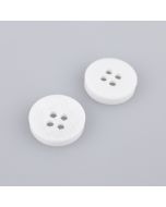 Simple button 15 mm / White