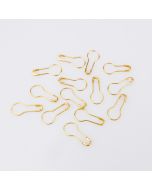 Abakhan Bulb Safety Pins, 15 pcs / Gold