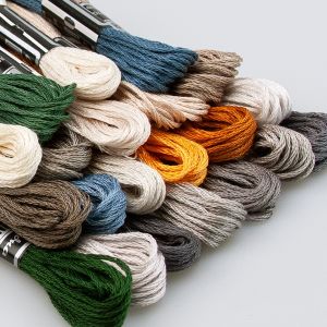 Embroidery floss / Brown-grey / Different shades