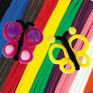 Shenille straws 6 mm / Different shades
