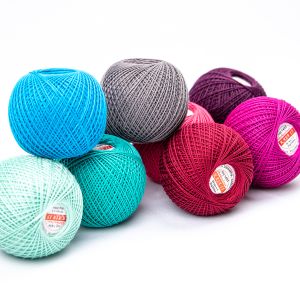 Crochet thread Kaja 50 tex / Different shades