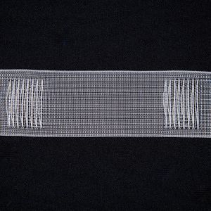 Curtain tape with loop / 50 mm