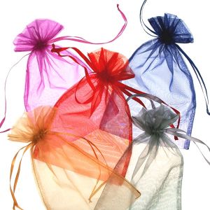 Small organza bag / 5 sizes / Different shades