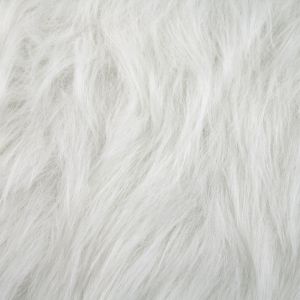Long hair man made fur / White