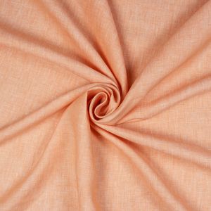 Linen fabric / Peach pink