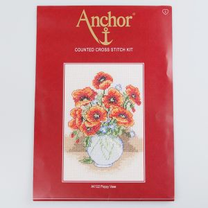 Embroidery Kit / Poppy Vase