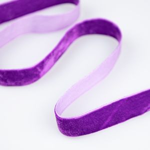 Velvet ribbon 16 mm / Purple