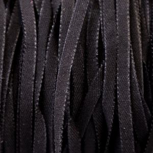 Faux leather ribbon 5 mm / Black