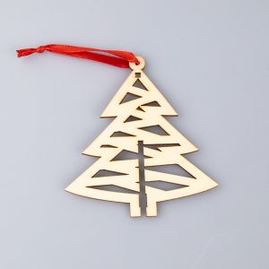 Wooden Christmas Ornaments / Spruce tree