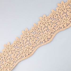 Guipure lace 80 mm / Mocca