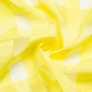 Effective dress fabric / Quadri yellow
