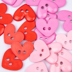 Button / Valentine Hearts 4 / Different shades