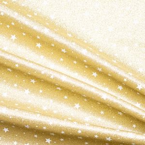 Glow-in-the-dark craft fabric / Gold