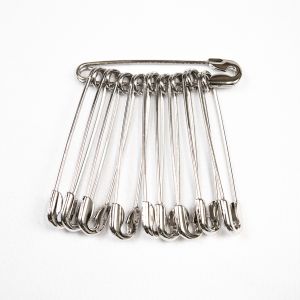 Decorative Safety Pin / Silver