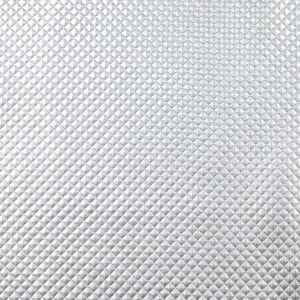 Shiny knit fabric / Silver