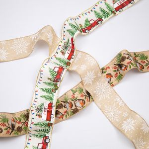 Christmas ribbon 63 mm / Different