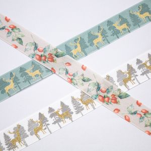 Christmas ribbon 40 mm / Different
