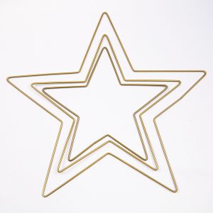 Star-shaped wire fraqme / Gold / Different