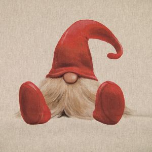 Decorative cotton fabric coupon / Gnome