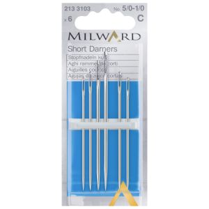 Milward Sewing needles short 5/0-1/0 6pc