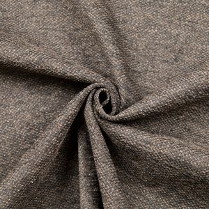Chenille upholstery fabric / Dark brown
