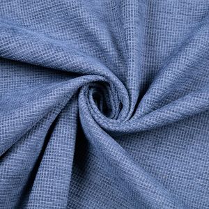 Chenille upholstery fabric / Dark blue