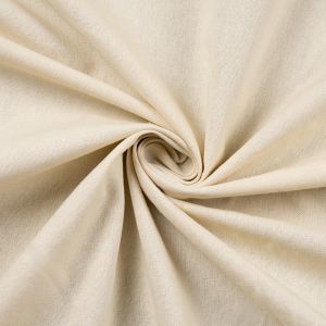 Linen and cotton blend fabric / Light beige