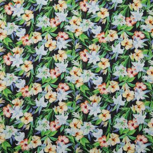Print cotton linen mix fabric / Design 3