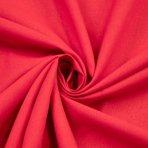 Linen and cotton blend fabric / Coral