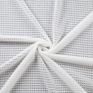 Summery knit fabric / White