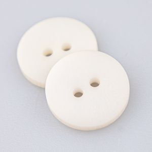 Simple button / 18 mm / Ivory