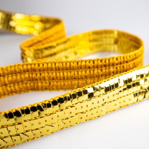 Net Trim with Sequins 20 mm / Gold