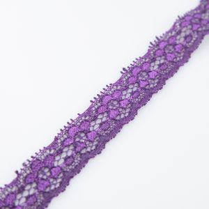 Stretch lace 15 mm / Purple