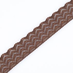 Stretch lace 20 mm / Brown
