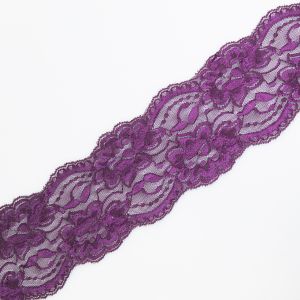 Stretch lace 90 mm / Purple