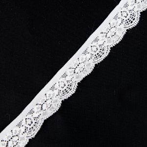 Stretch lace 20 mm / White