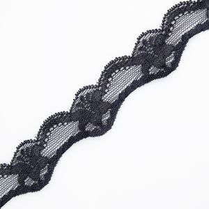 Stretch lace 35 mm / Black
