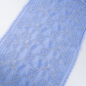 Stretch lace 230 mm / Blue-gold