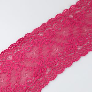 Stretch lace 145 mm / Purplish red