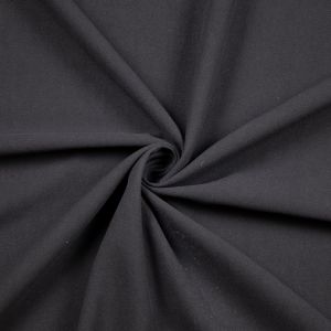 Linen and cotton blend fabric / Black