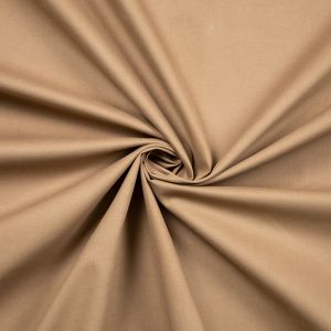 Plain cotton fabric / Dark beige