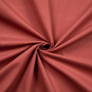 Plain cotton fabric / Dark red