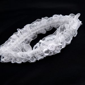 Wedding garter / White