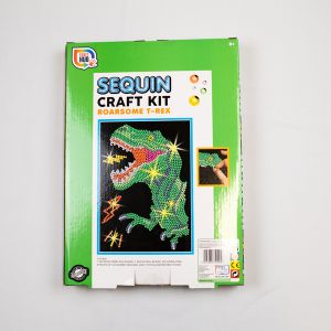 Children craft kit / SEQUIN Craft Kit / Roarsome T-Rex