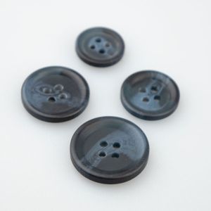 Round button with border / Different sizes / Navy matt