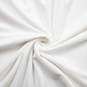 Wide width curtain velvet / White